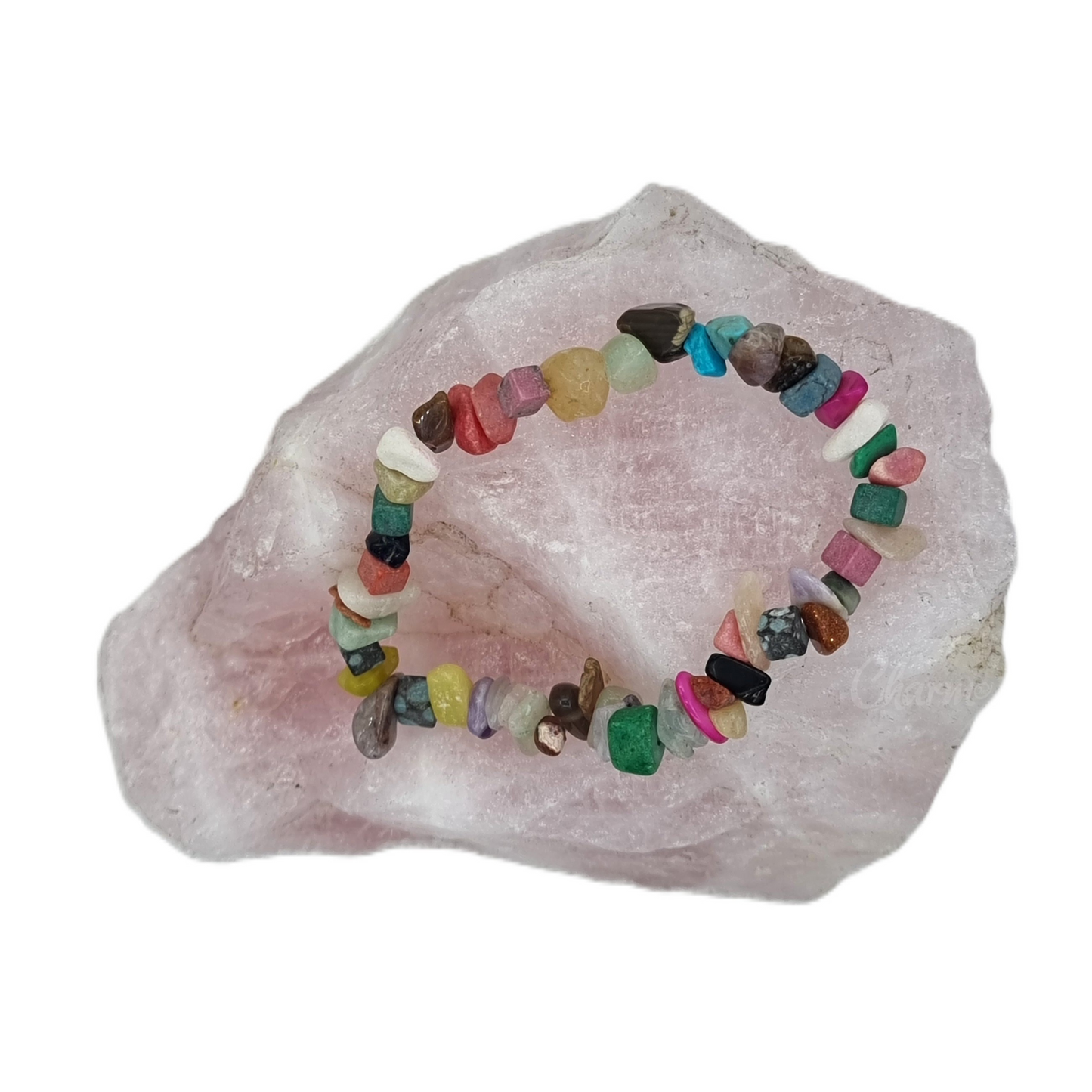 Elastic Crystal Chip Bracelet