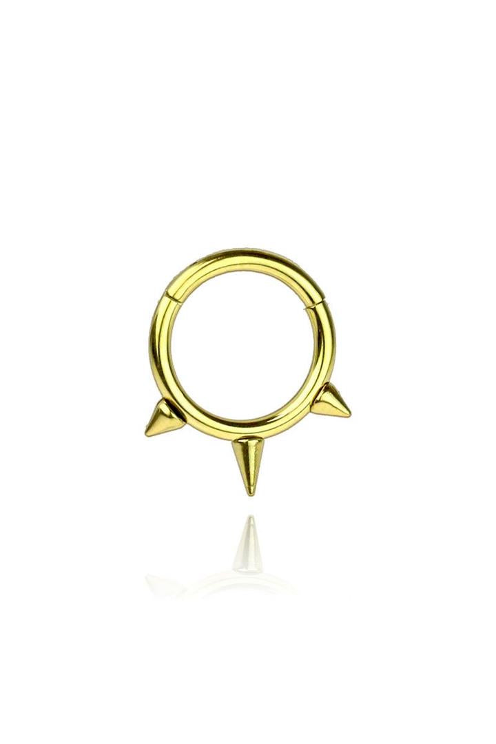 Small Spiked Hinged Ring