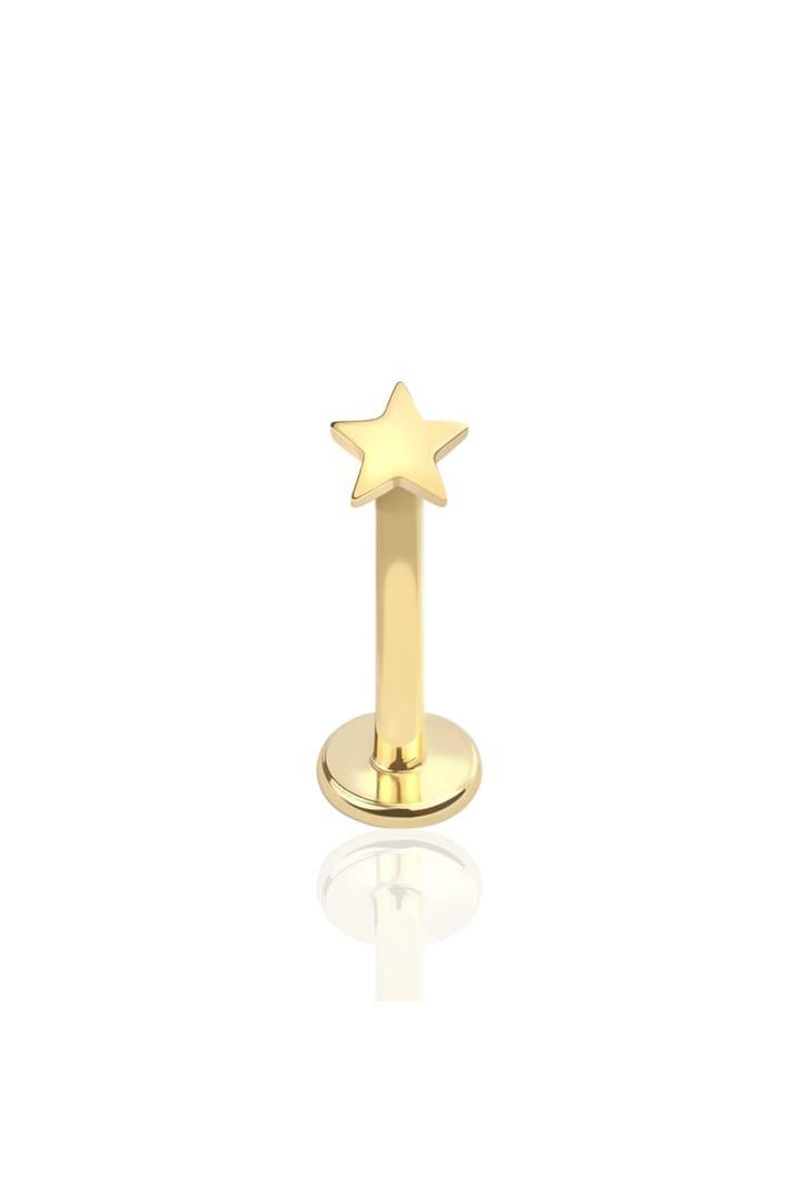Small Star Surgical Steel Labret