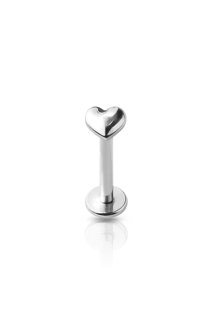 3D Heart Surgical Steel Labret