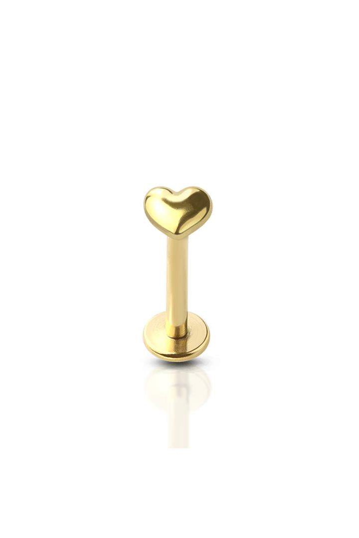 3D Heart Surgical Steel Labret