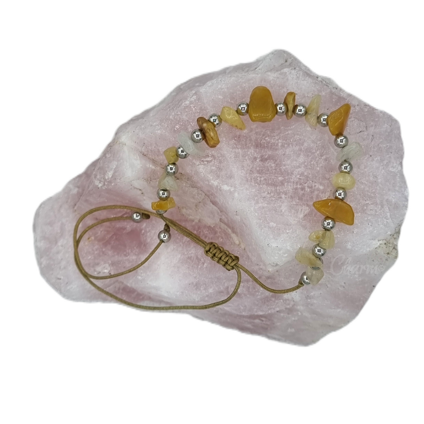 Adjustable Crystal Chip Bracelet