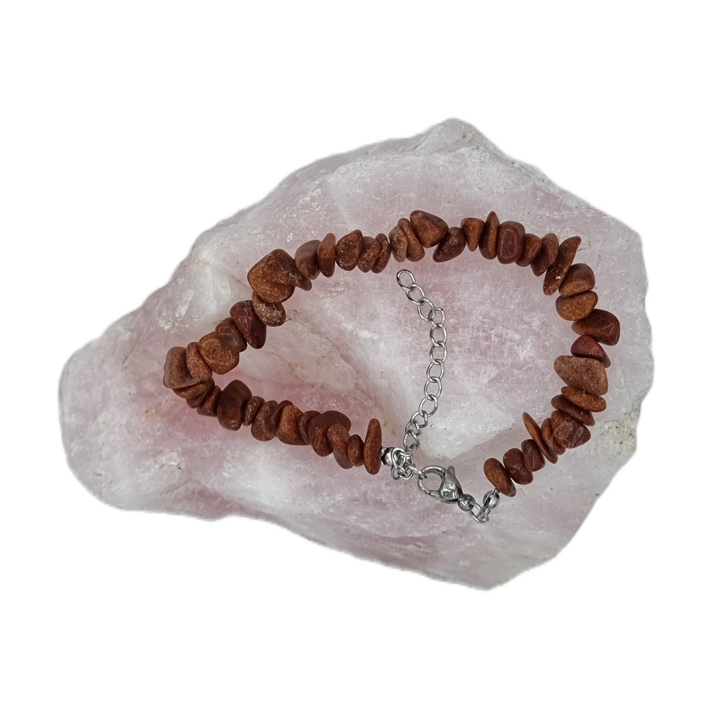 Clasped Crystal Chip Bracelet