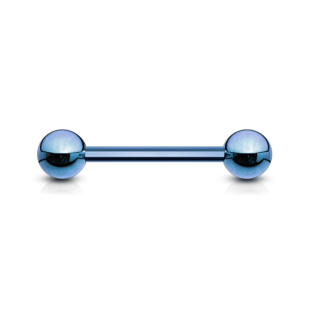 Surgical Steel Externally Threaded Barbell - Blue
