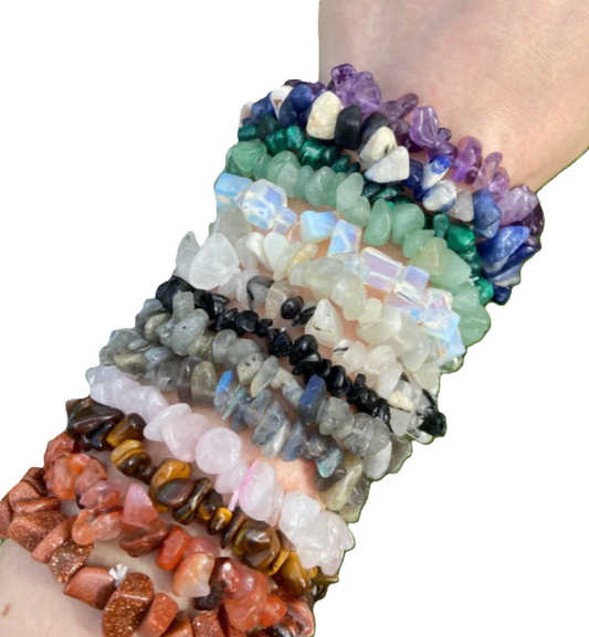 Elastic Crystal Chip Bracelet