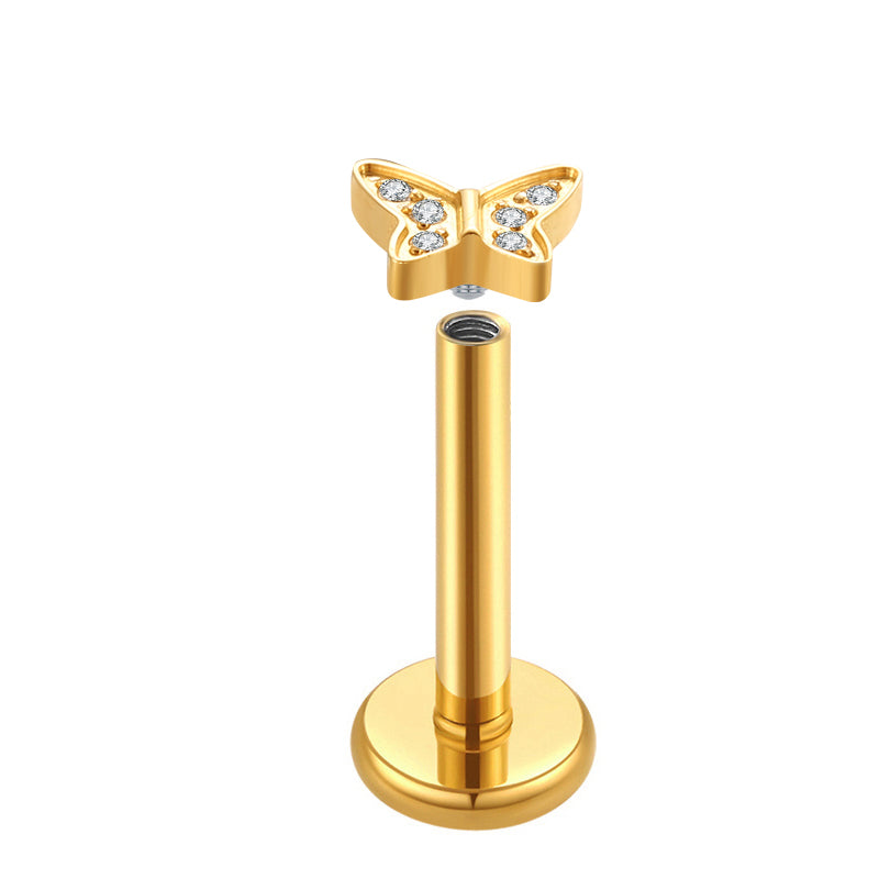 Titanium Labret - Butterfly