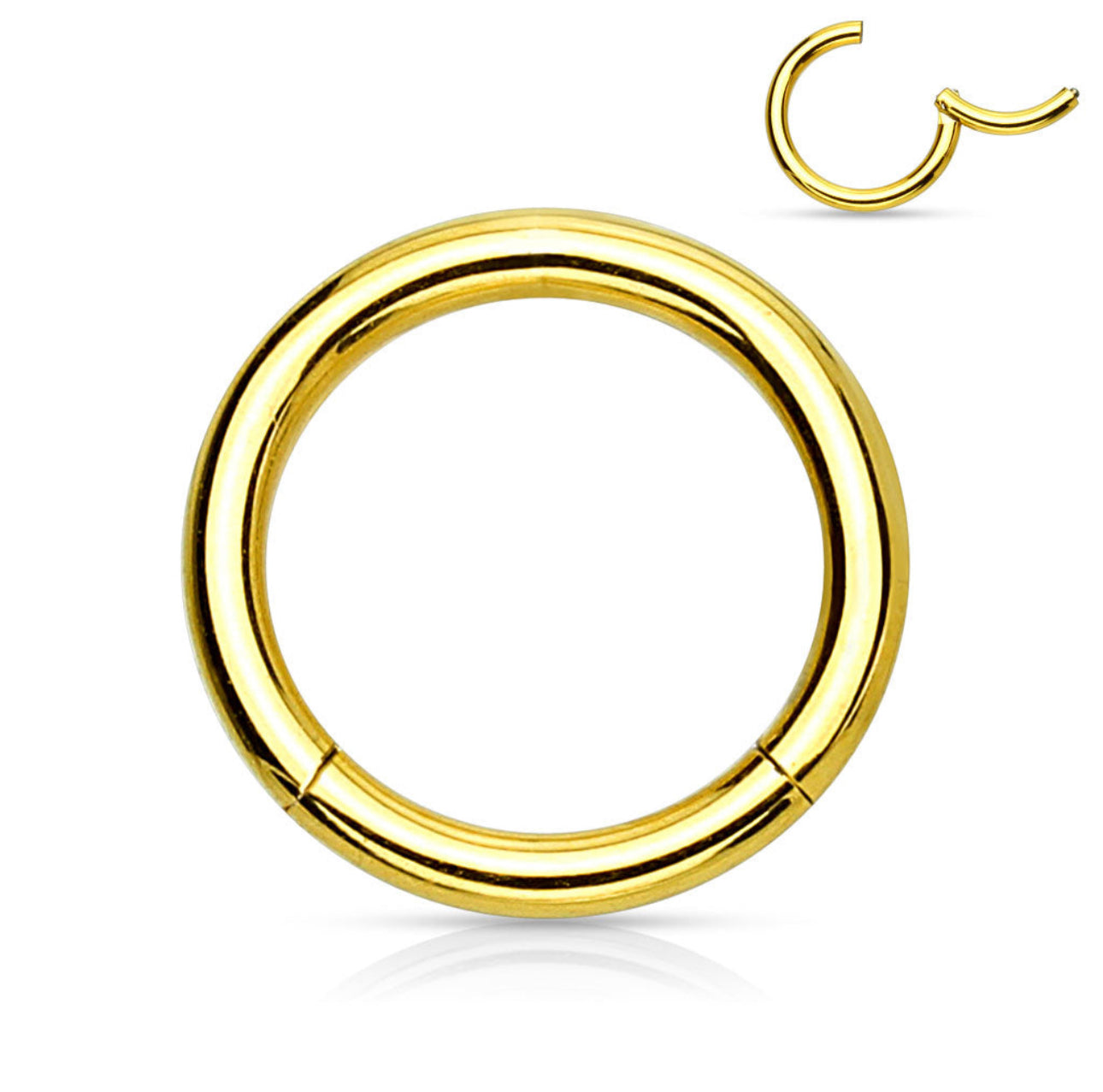 20G Nose Hinged/Clicker Ring- B1