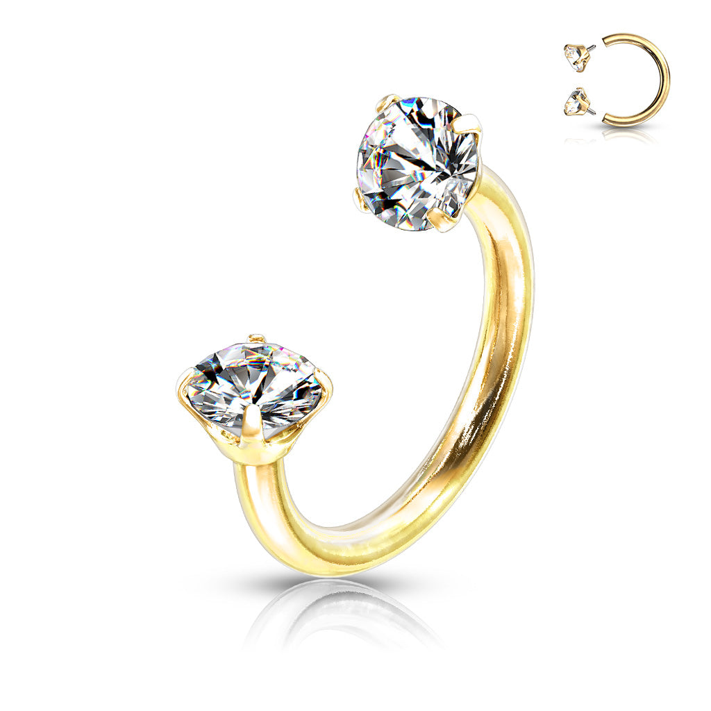 Double Jeweled Horse Shoe - J1