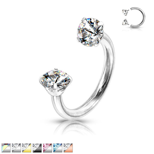 Double Jeweled Horse Shoe - J1