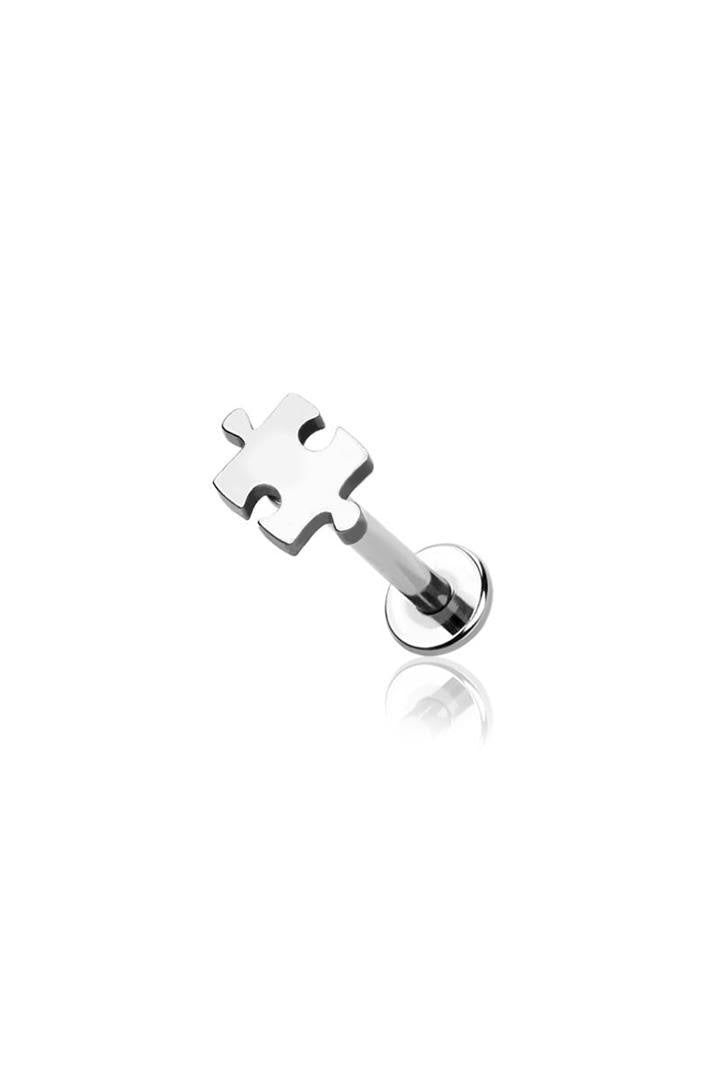 Puzzle Piece Surgical Steel Labret