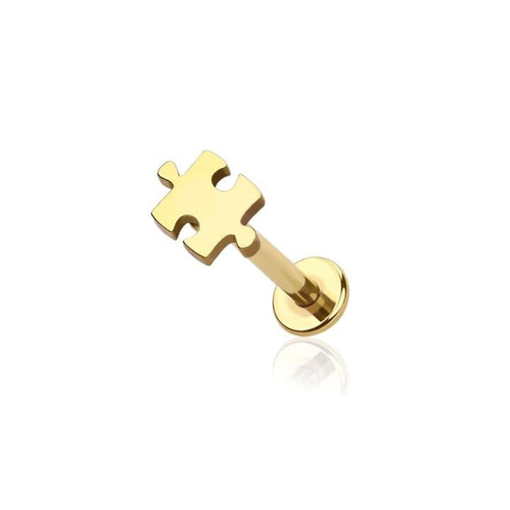 Puzzle Piece Surgical Steel Labret