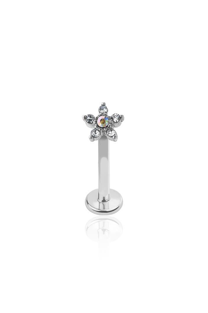 Dainty Flower Surgical Steel Labret