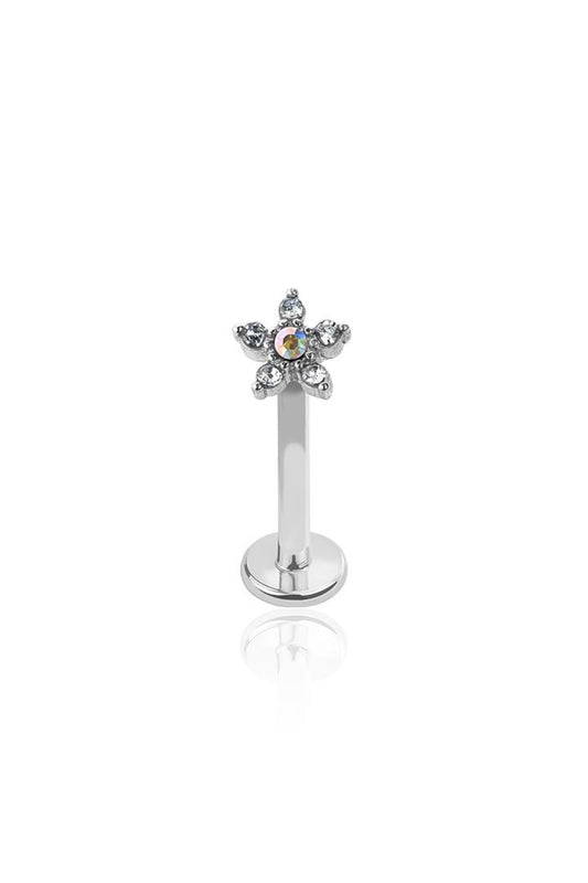 Dainty Flower Surgical Steel Labret