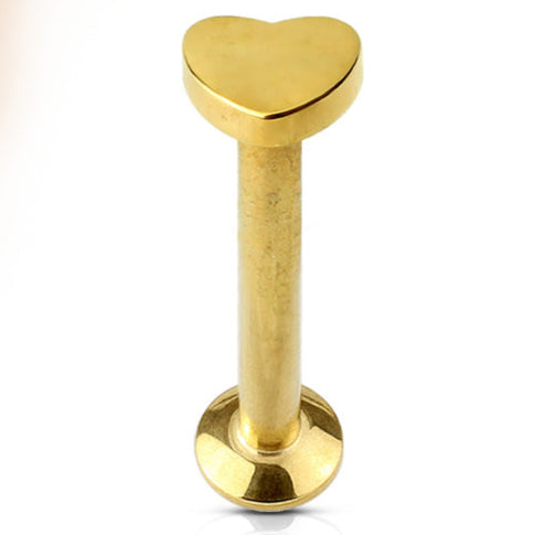 Mini Heart Surgical Steel Labret