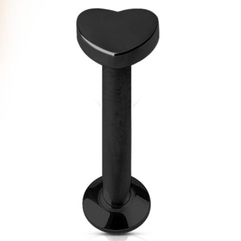 Mini Heart Surgical Steel Labret
