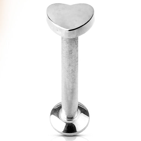 Mini Heart Surgical Steel Labret