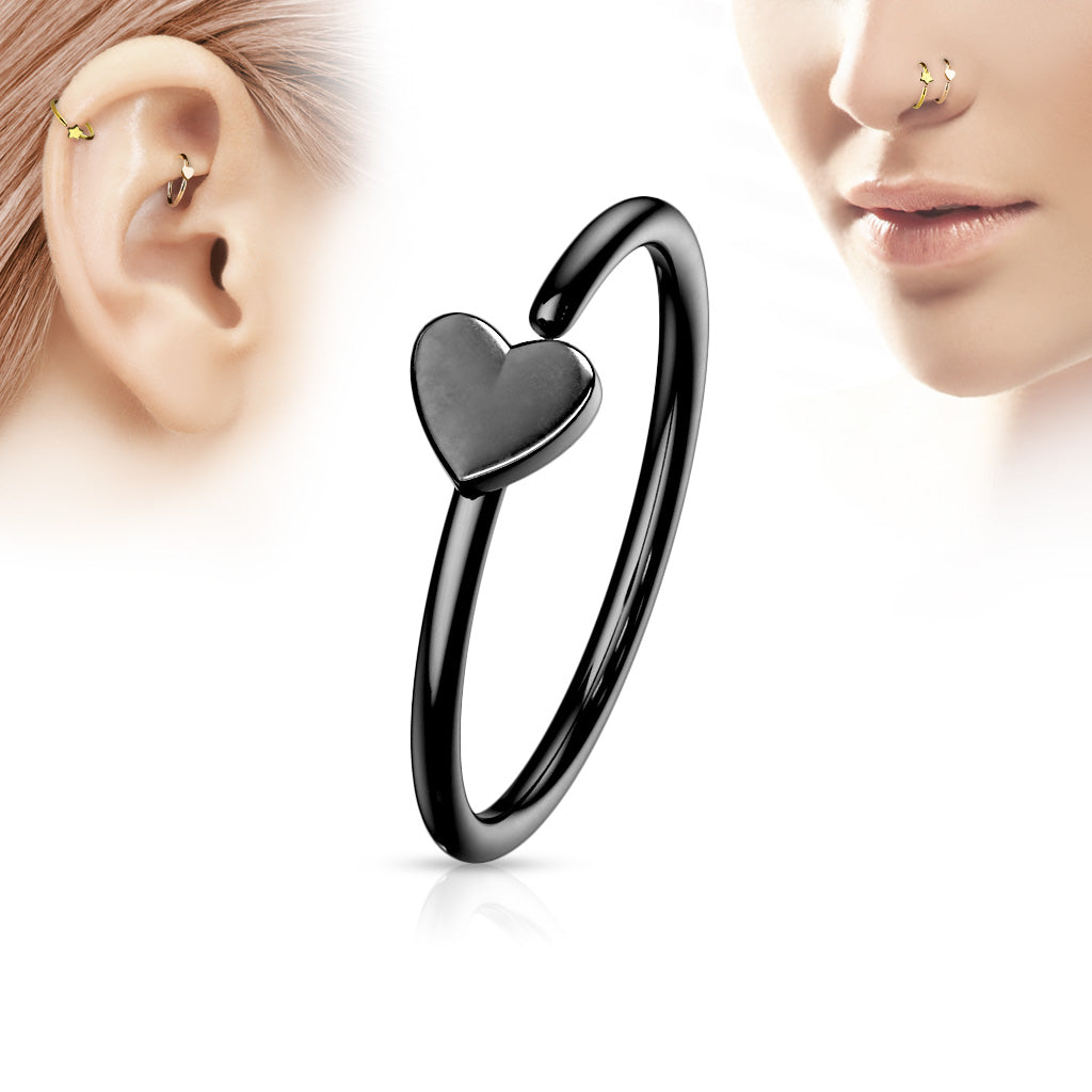 Heart Style Nose Ring - F7