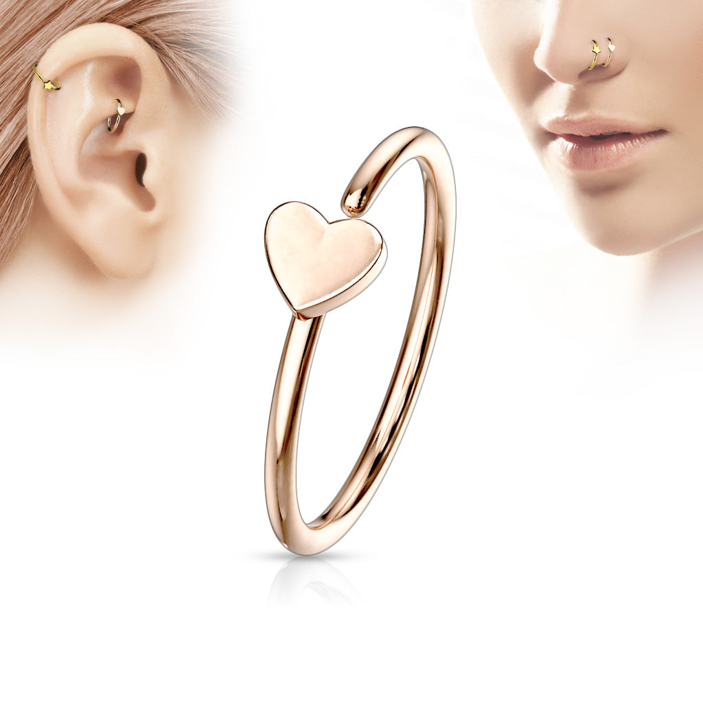 Heart Style Nose Ring - F7