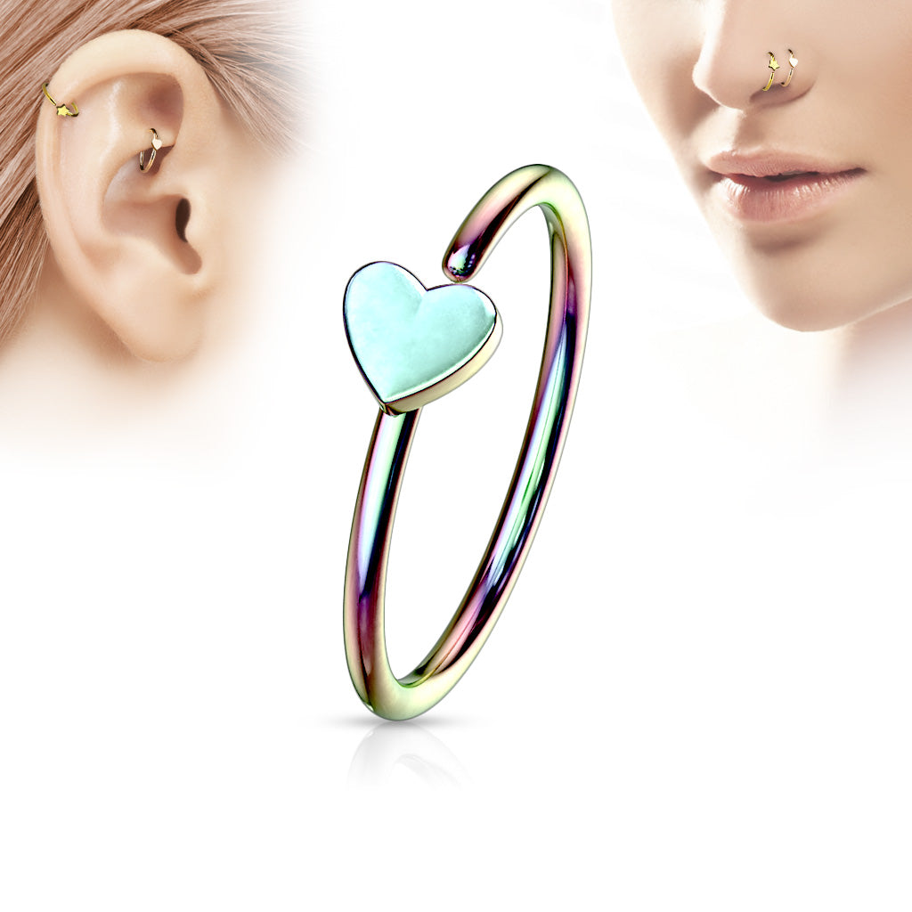 Heart Style Nose Ring - F7