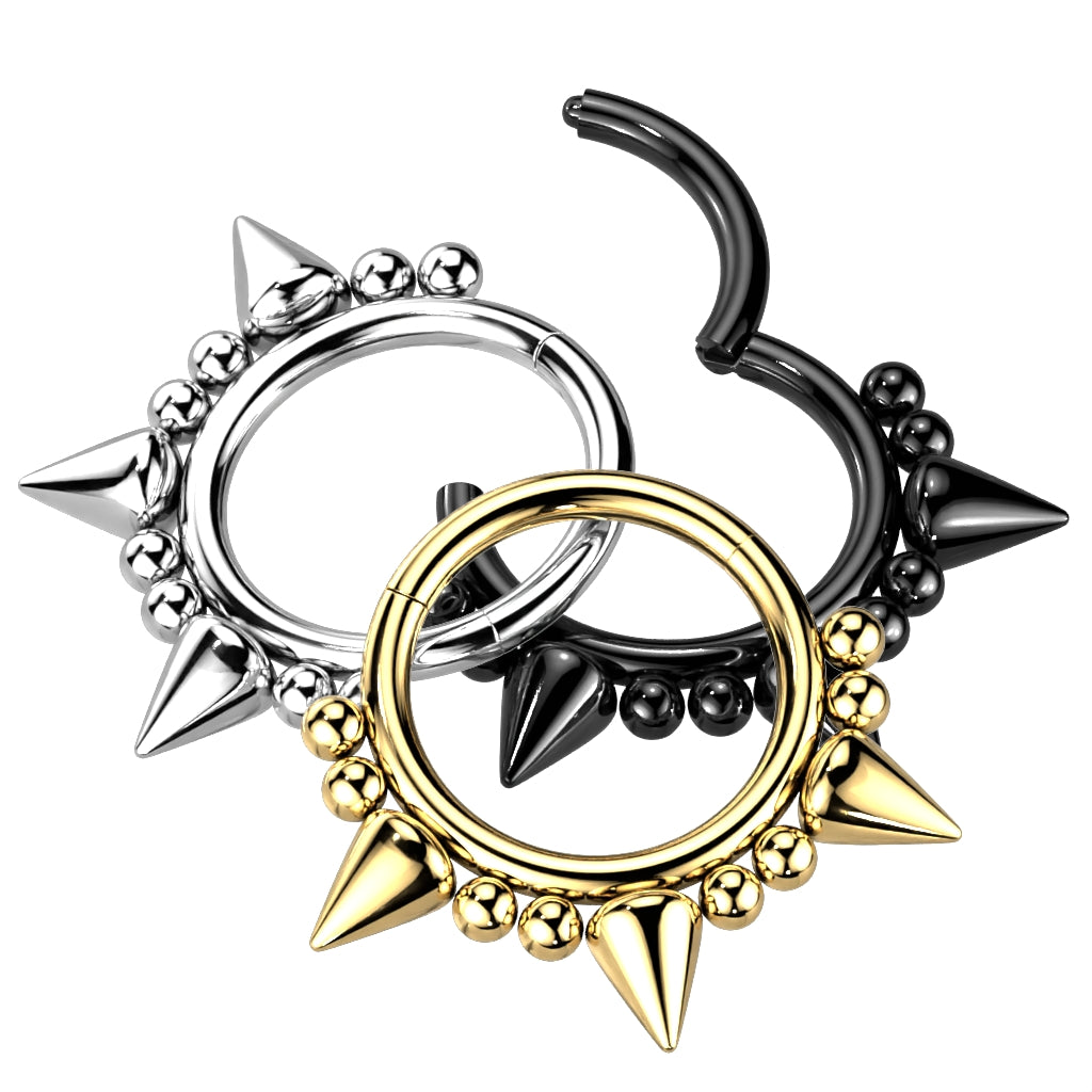 Spiked Hinged Ring