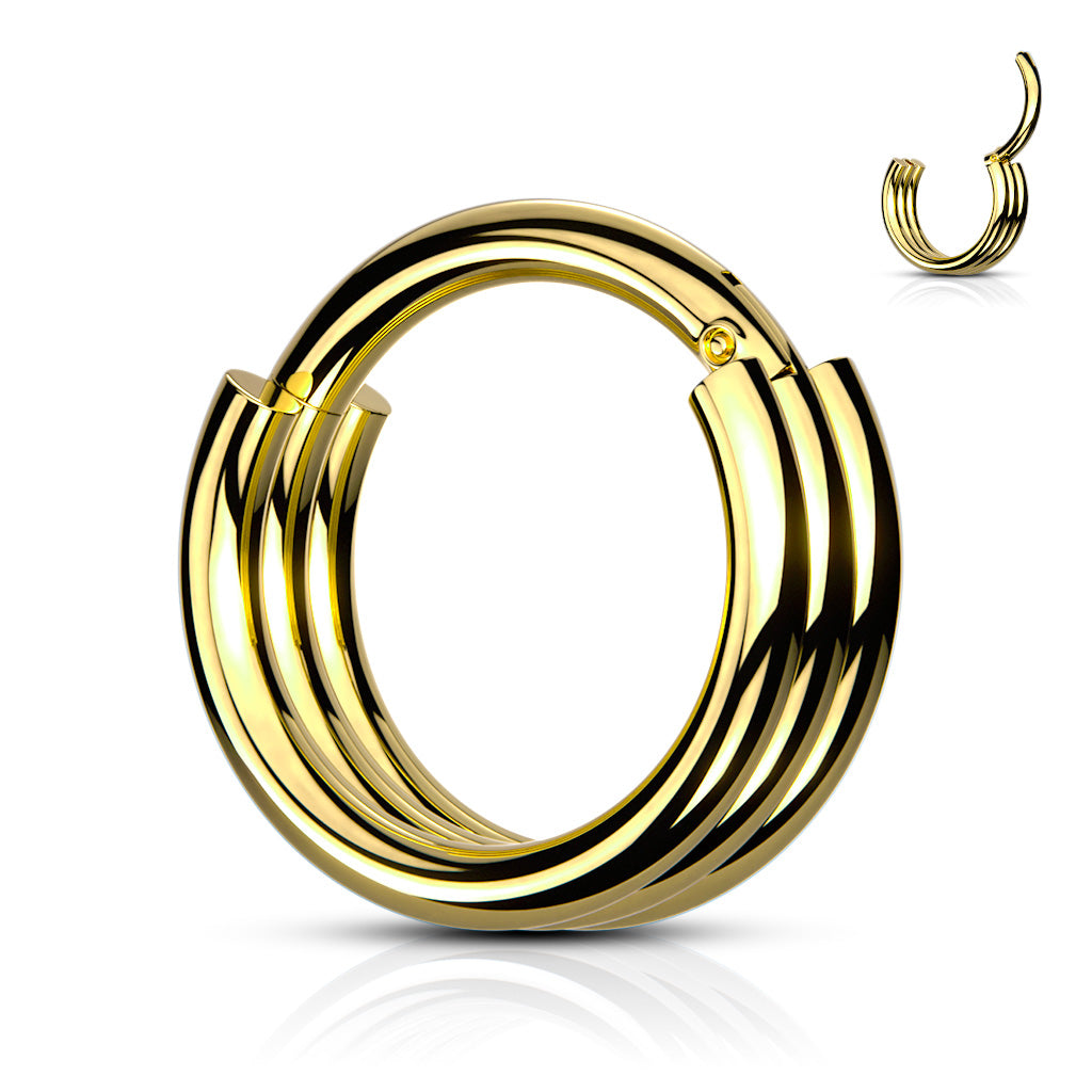 Triple Layered Hinged Ring