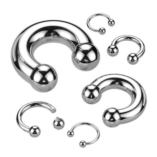 Surgical Steel Internally Threaded Horseshoe