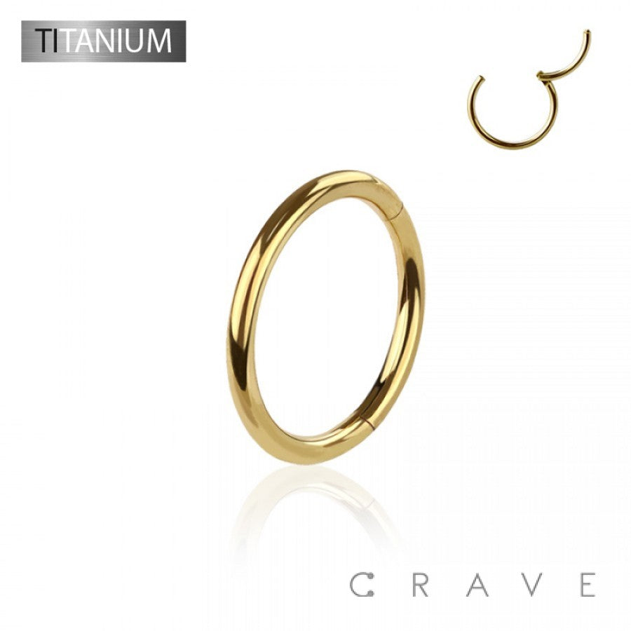 G23 Titanium Hinged Ring- F9
