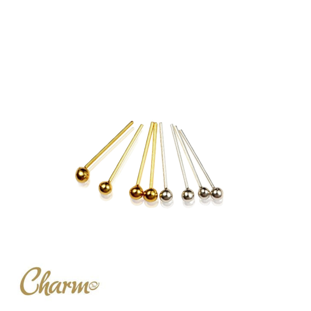 .925 Sterling Silver Ball Stud - A2