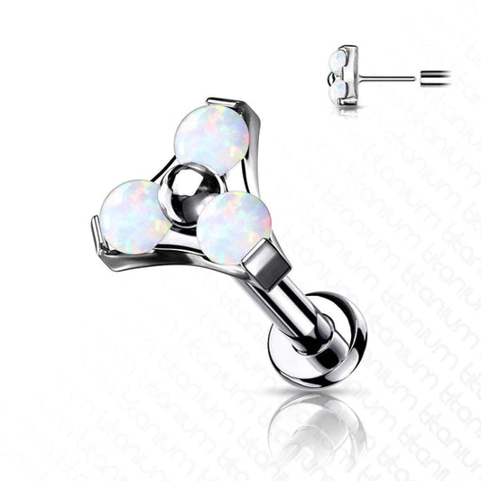 Tri Opal Labret- F20