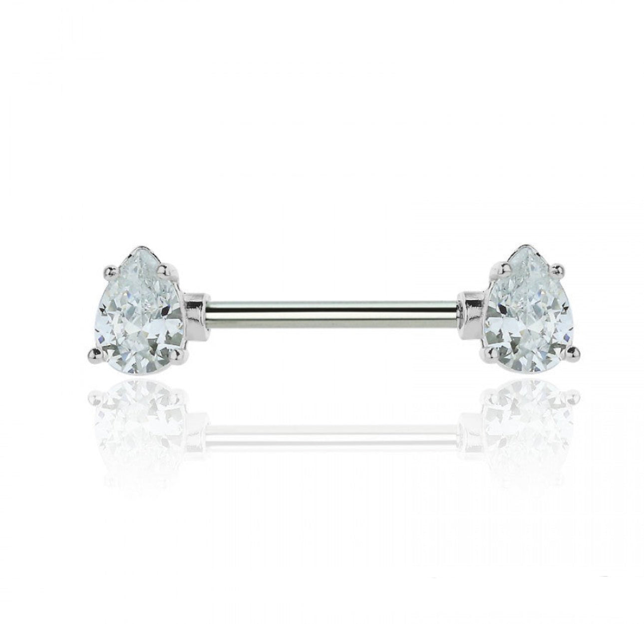 Teardrop Sparkle - Nipple Bar ( Various Colors )- E2