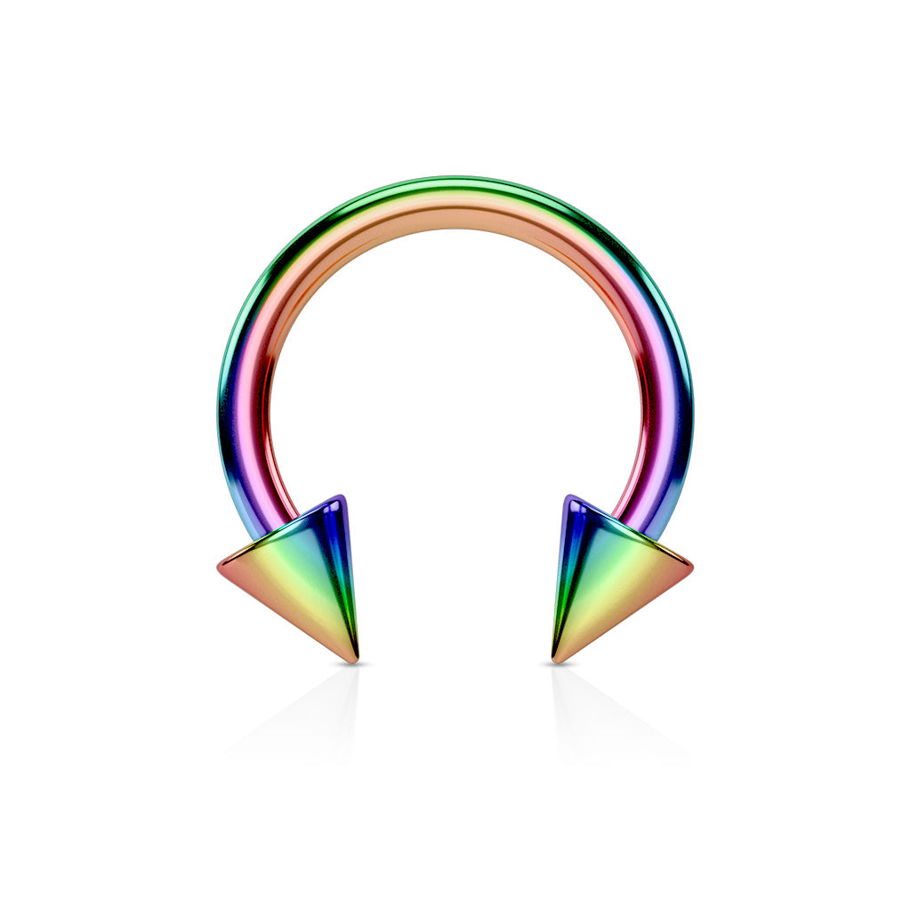Double Spiked Horse Shoe- Various Colors- G14