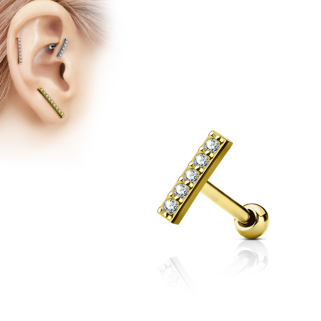 CZ Ball Back Stud- L7