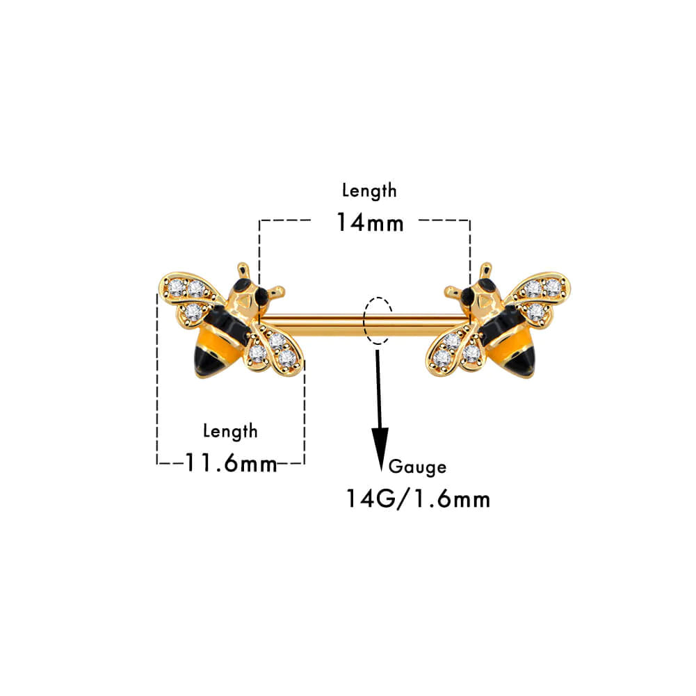 Bumble Bee Nipple Bar- D1