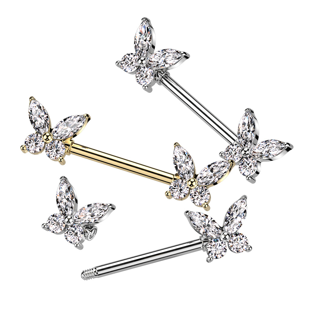 Butterfly Nipple Barbell- D2