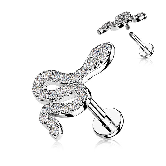 Snake Top Flat Back- J6