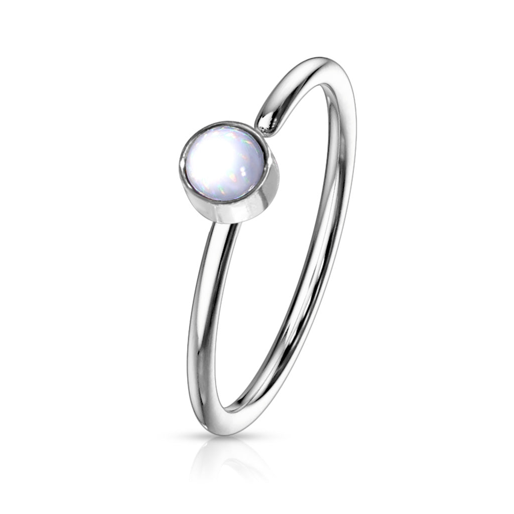 Illuminating Stone Nose Ring- A16