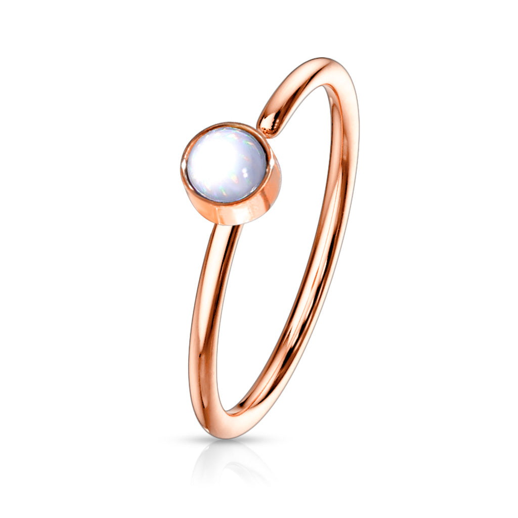 Illuminating Stone Nose Ring- A16