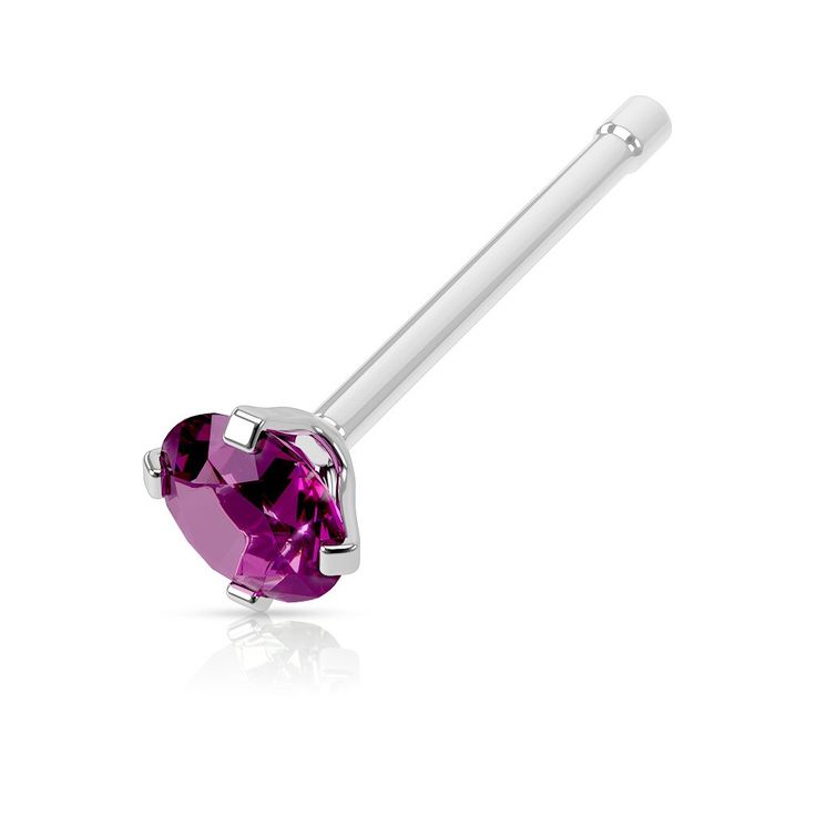 Sterling Silver Nose Pin Studs (Various Color Options)- A5