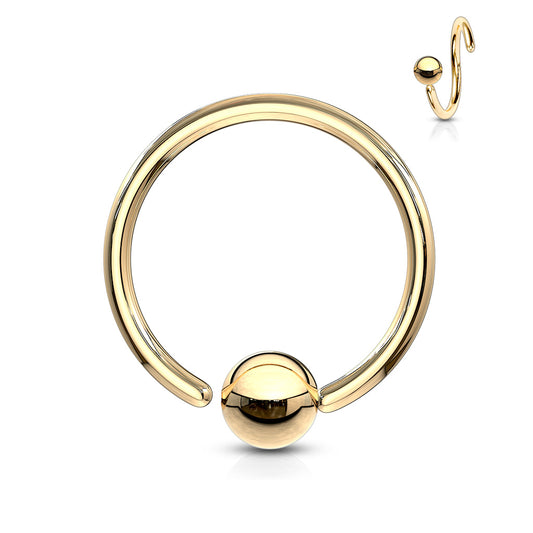 Surgical Steel Fixed Ball Ring - O24