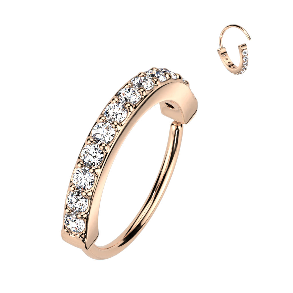 Side Paved Bendable Hoop - O16