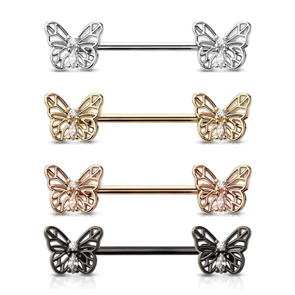 Aya Butterfly Nipple Bar- D13