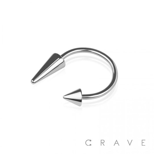 Two Size Contra Spike Ends - O14