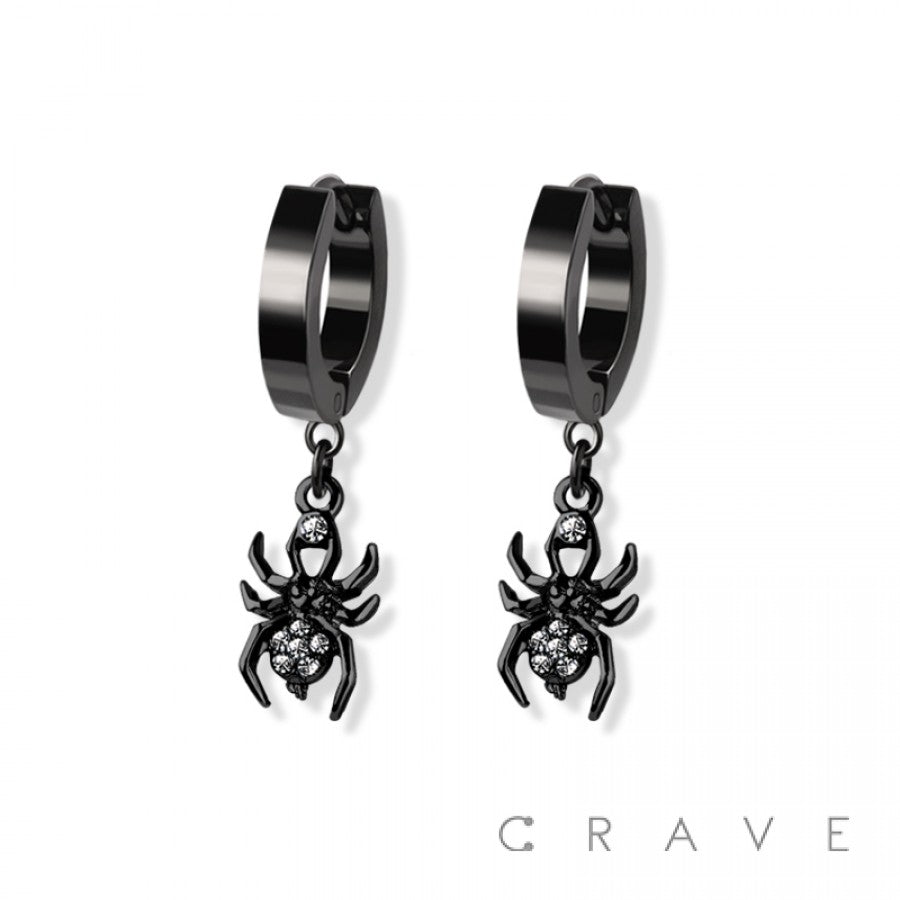 Spider Hoop Earrings ( PAIR)- N7