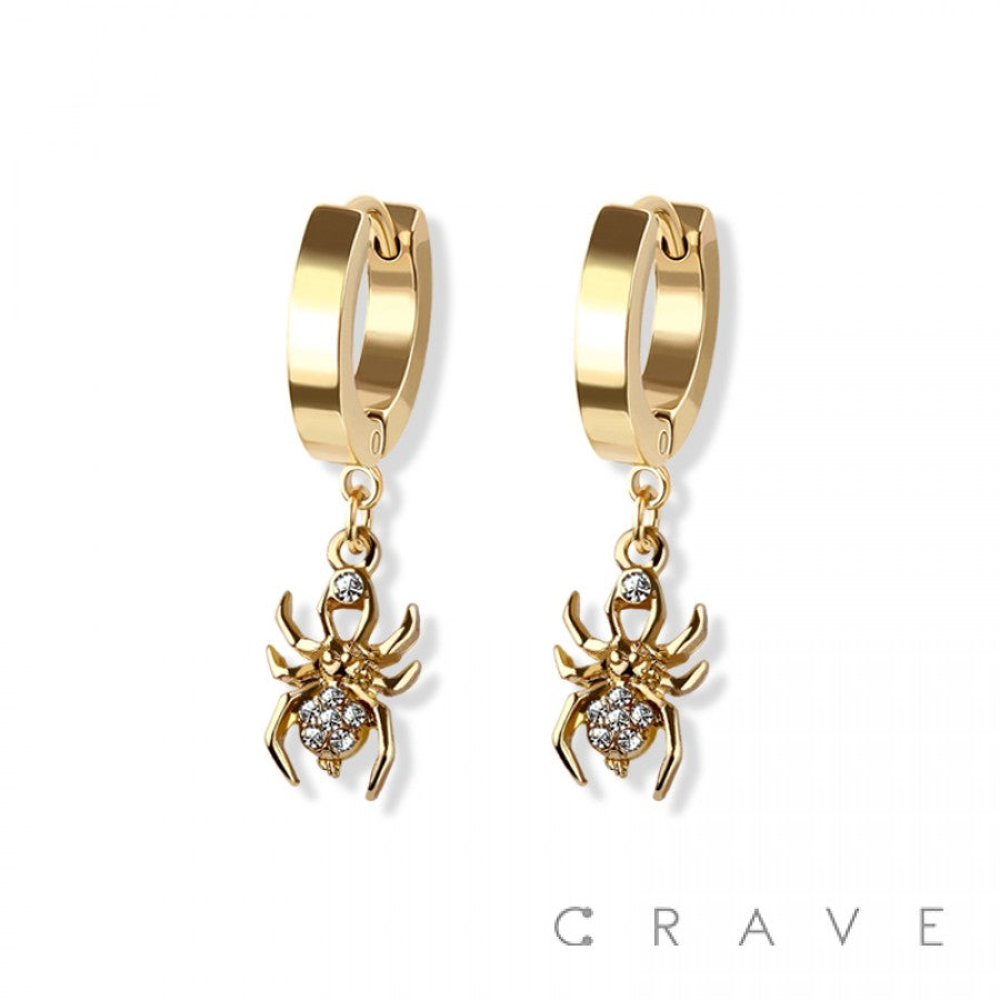 Spider Hoop Earrings ( PAIR)- N7