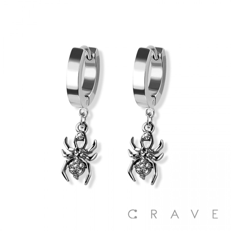 Spider Hoop Earrings ( PAIR)- N7