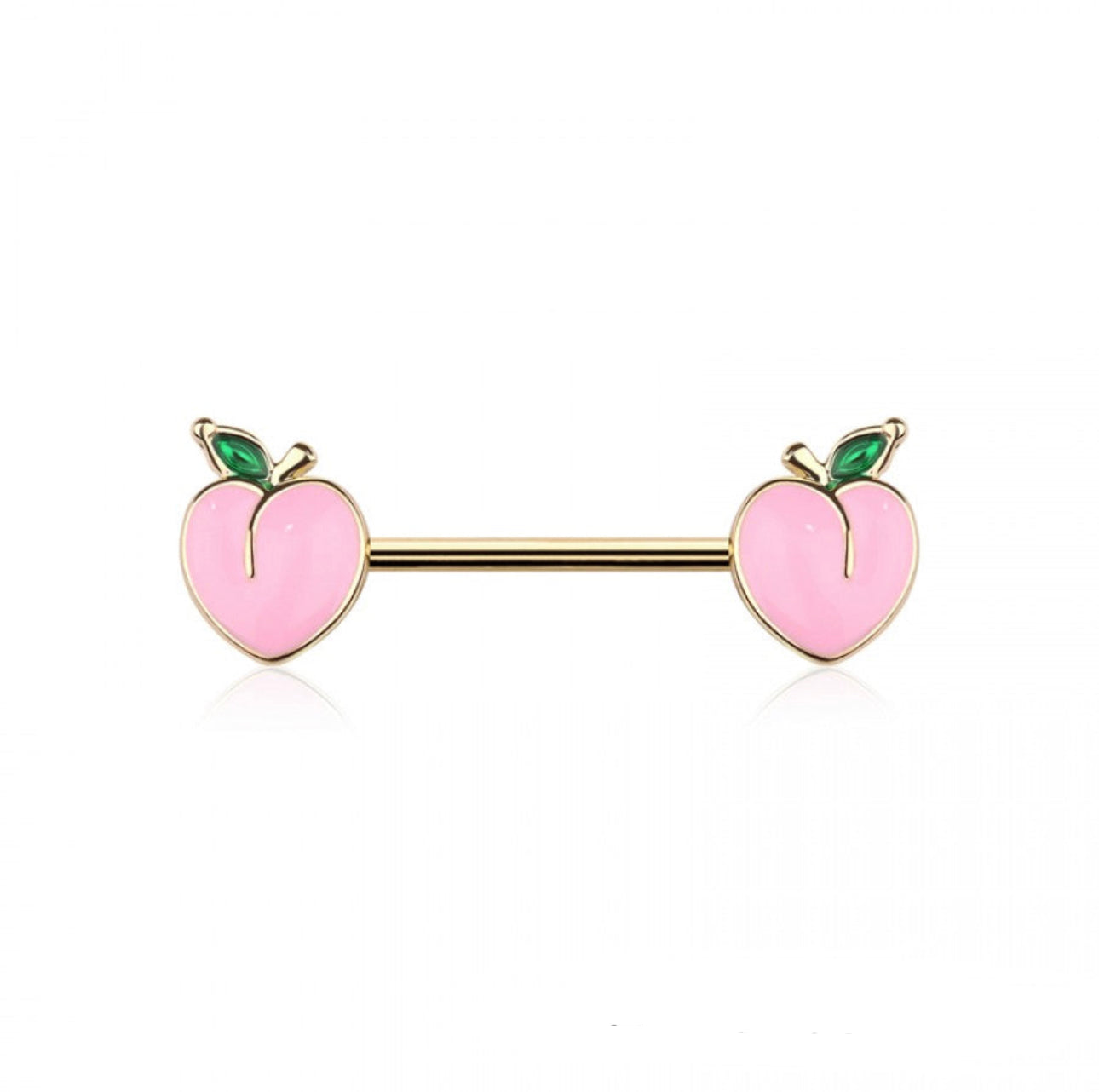 Pink Peach Nipple Bar- D20