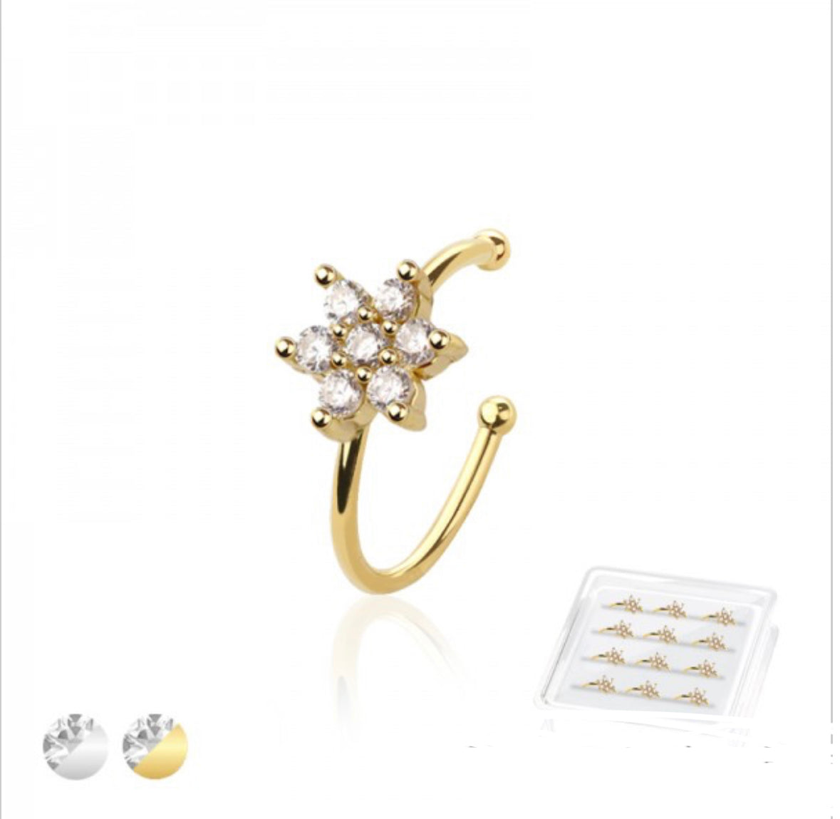 Flower Nose Ring- A8