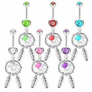 Hanging Dream Catcher Belly Bar - P30