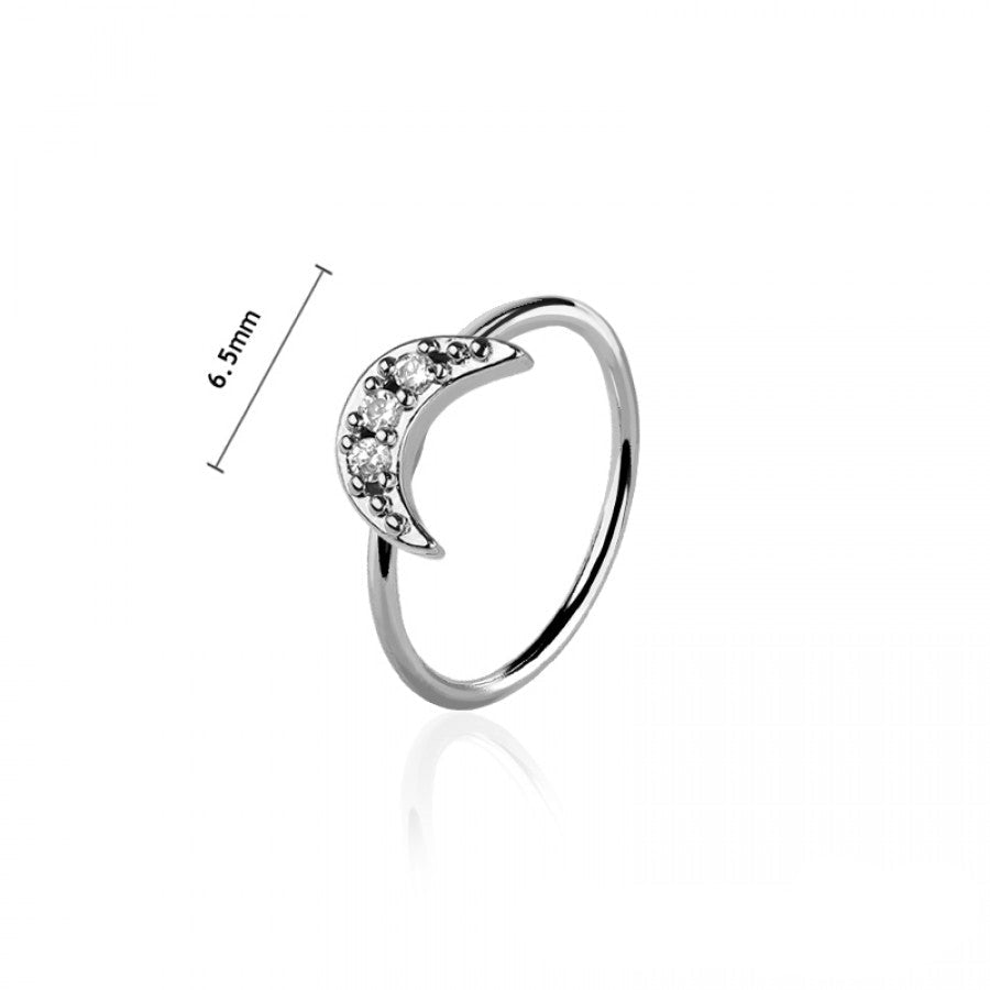 Moon Nose Ring-H26