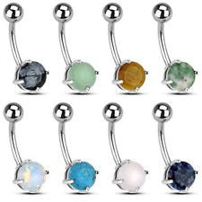 Semi Precious Stone Belly Bar - P45